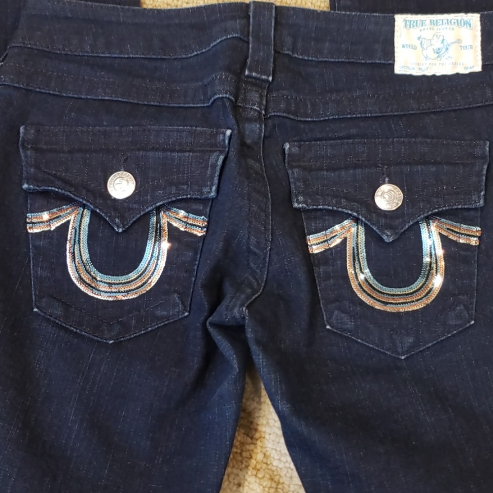 True Religion Jeans Billy Sequin straight …